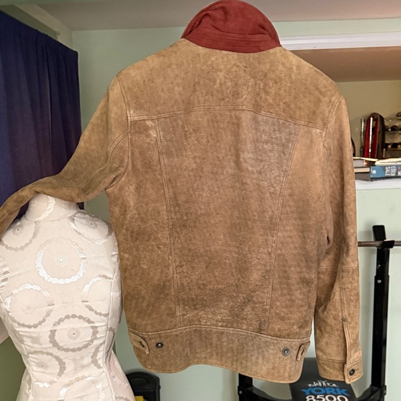John Varvatos, Tan Suede Jacket - Picture 2 of 11